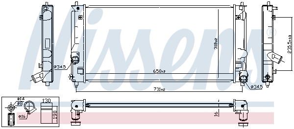Radiator, engine cooling