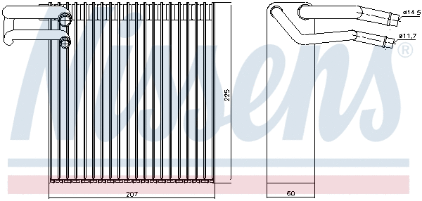 Evaporator, air conditioning