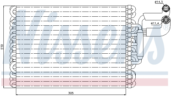 Evaporator, air conditioning