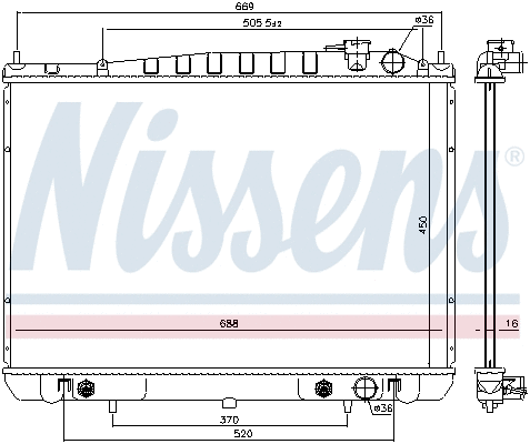 Radiator, engine cooling