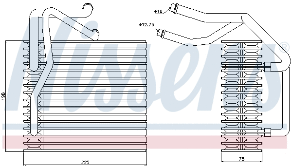 Evaporator, air conditioning
