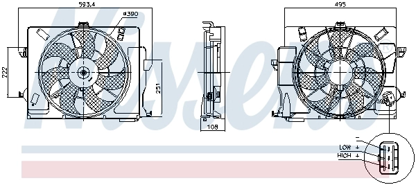 Fan, engine cooling (850049)