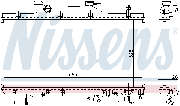 Radiator, engine cooling
