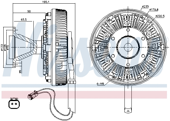Clutch, radiator fan