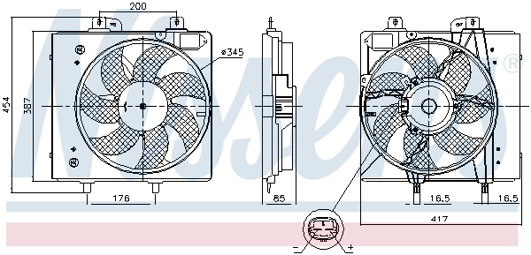 Fan, engine cooling (850087)