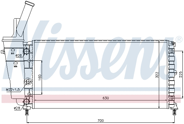 Radiator, engine cooling (697488)