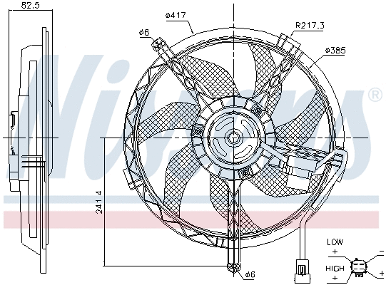 Fan, engine cooling