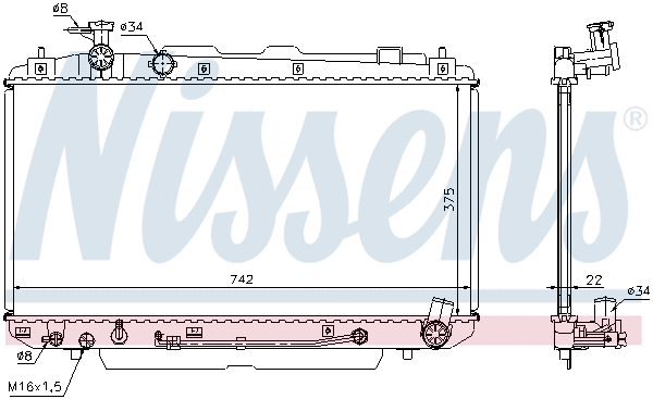 Radiator, engine cooling