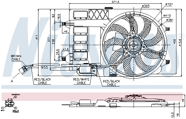 Fan, engine cooling