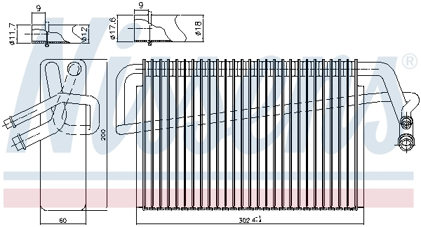 Evaporator, air conditioning