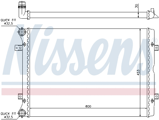 Radiator, engine cooling (690104)