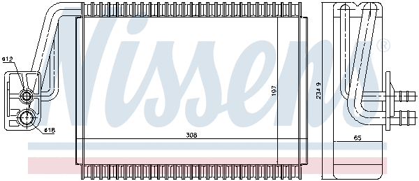 Evaporator, air conditioning