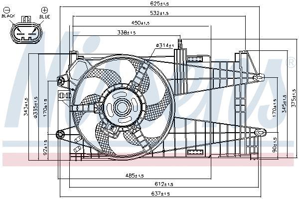 Fan, engine cooling