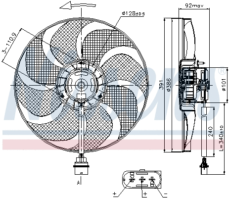 Fan, engine cooling