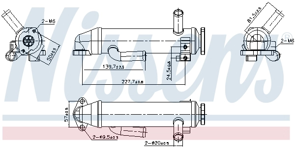 Cooler, exhaust gas recirculation (989430)