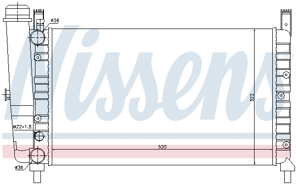 Radiator, engine cooling