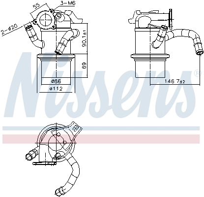 Cooler, exhaust gas recirculation (989422)