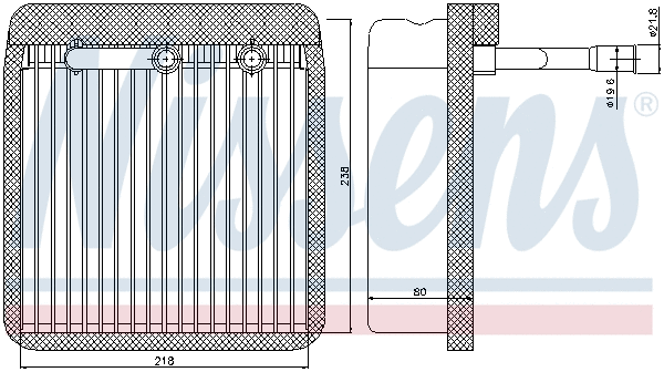 Evaporator, air conditioning