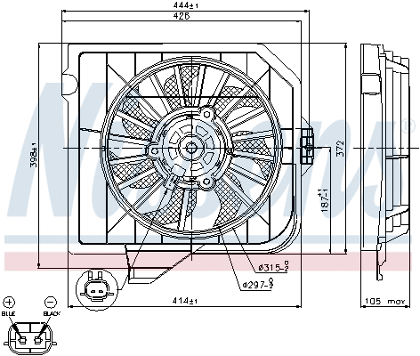 Fan, engine cooling