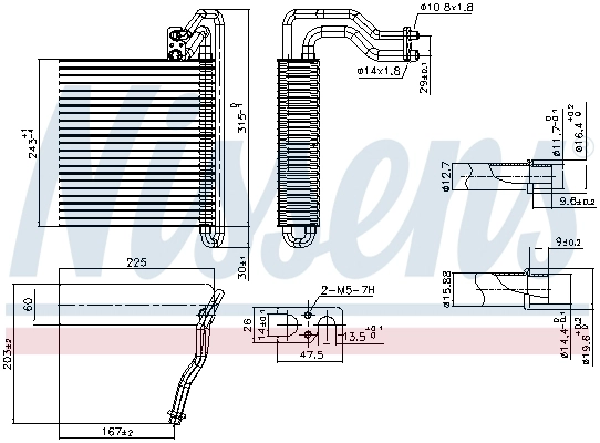 Evaporator, air conditioning