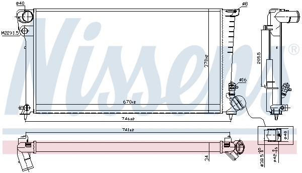 Radiator, engine cooling