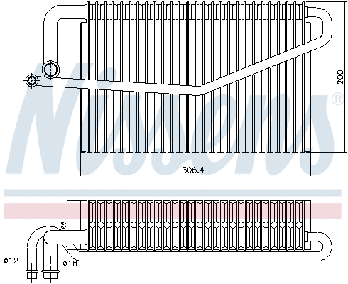 Evaporator, air conditioning