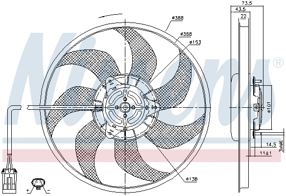 Fan, engine cooling