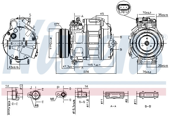 Compressor, air conditioning
