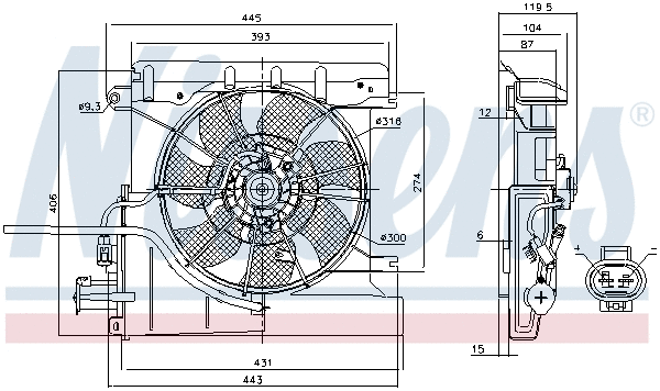 Fan, engine cooling