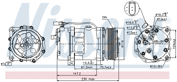 Compressor, air conditioning