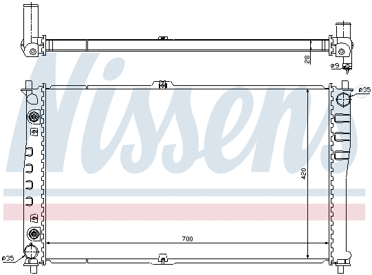 Radiator, engine cooling