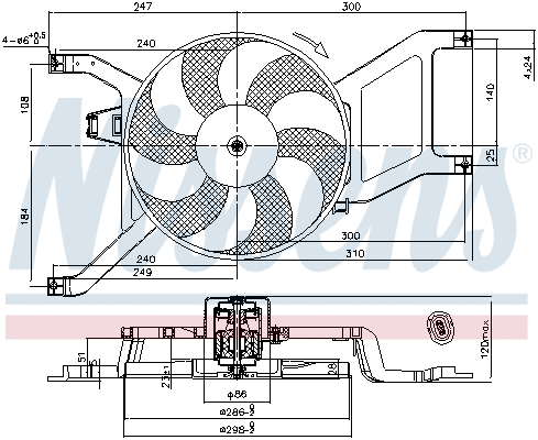 Fan, engine cooling