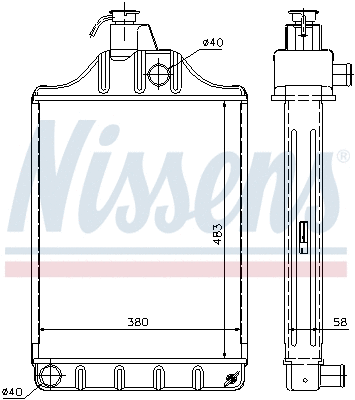 Radiator, engine cooling