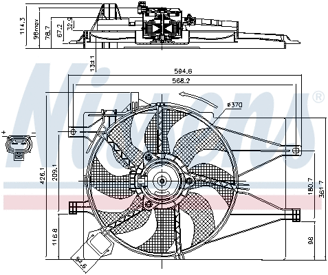 Fan, engine cooling