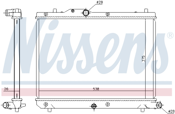 Radiator, engine cooling