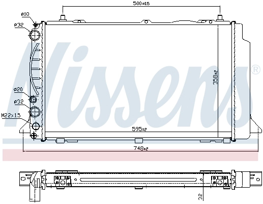 Radiator, engine cooling