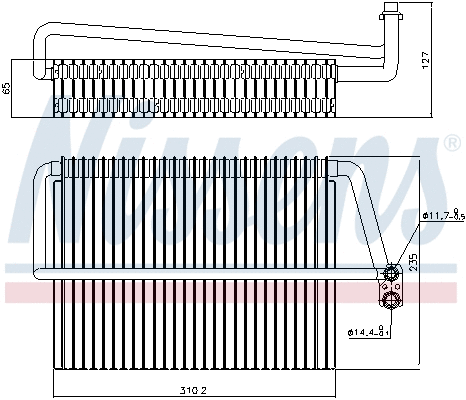 Evaporator, air conditioning