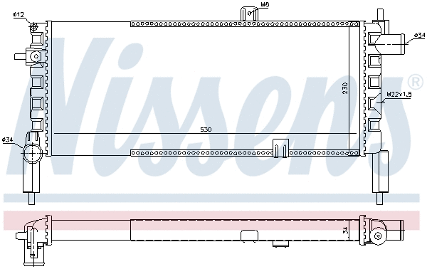 Radiator, engine cooling (697163)
