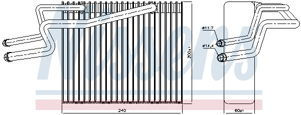 Evaporator, air conditioning