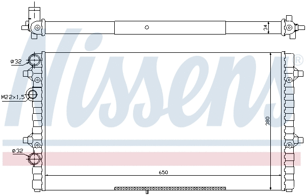 Radiator, engine cooling