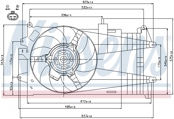 Fan, engine cooling