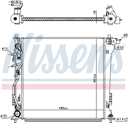 Radiator, engine cooling