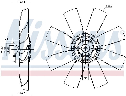 Clutch, radiator fan