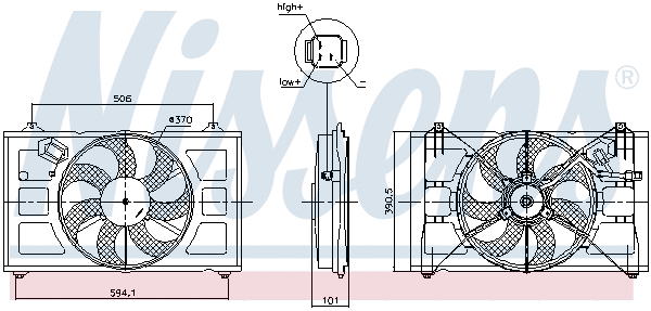 Fan, engine cooling (850053)