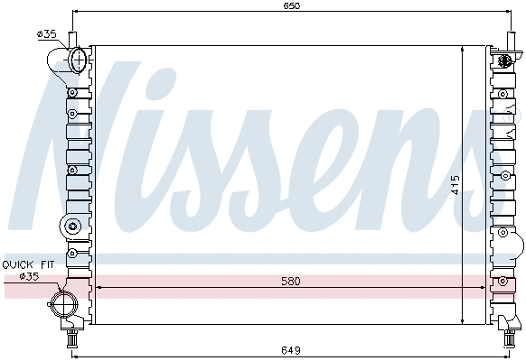 Radiator, engine cooling (692051)