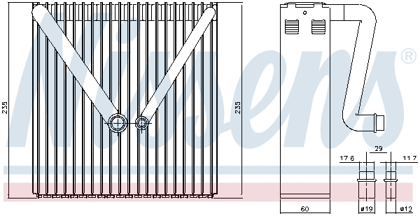 Evaporator, air conditioning