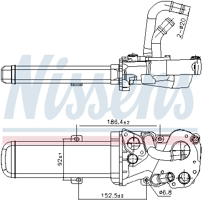 Cooler, exhaust gas recirculation (989412)