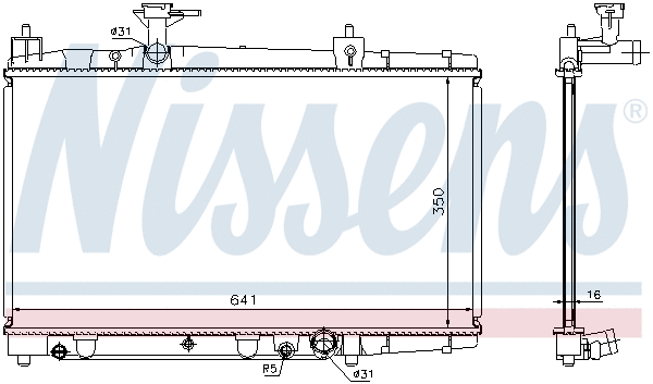 Radiator, engine cooling