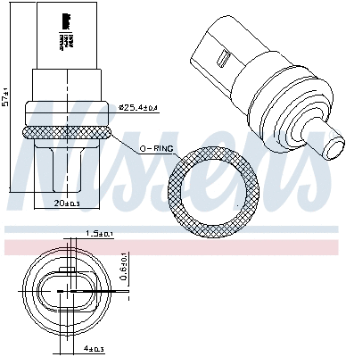 Sensor, coolant temperature