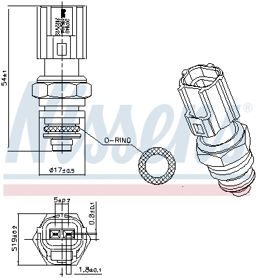 Sensor, coolant temperature